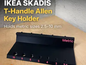SKADIS Metric T-Handle Allen Key Holder 2.5–10mm