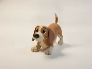 Cute Playful Dog Figurine Chibi Pet 3D Printable