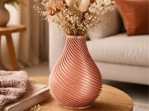 Spiralvase Vase im Boho-Stil