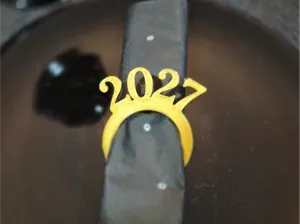 Napkin Ring 2027 new year