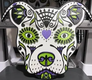 Sugar Skull Pitbull