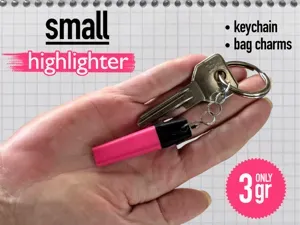 Mini STABILO BOSS – small keychain / bag charm