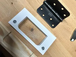Hinge 89x89 mm router jig