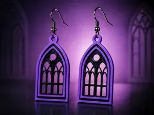 Gothic Cathedral Window Earrings