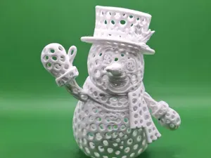 Schneemann – Teil der Weihnachtsdorf-Serie