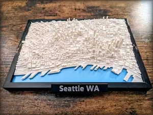 Seattle Washington 3D Miniature