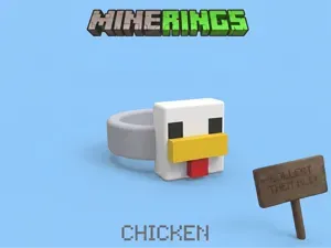 MineRings Chicken – Minecraft Character Rings