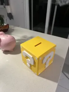 Super Mario Question Mark Piggy Banky Multipart