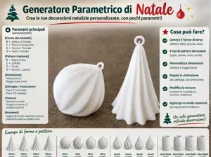 Parametric Christmas ornament generator