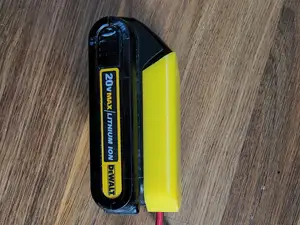 Dewalt 20v Battery Adapter with hole for connector