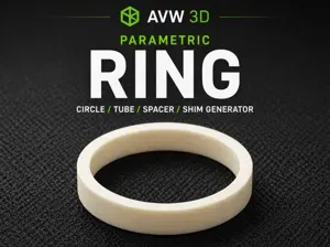 Parametric Ring/ Circle/ Tube/ Spacer/ Shim gen.