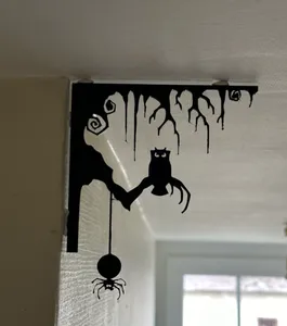 halloween door corner