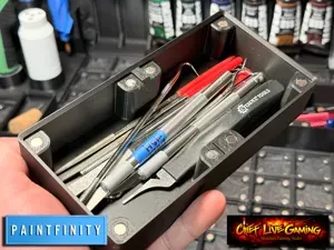 Storage Bin and Riser for Gridfinity Paintfinity