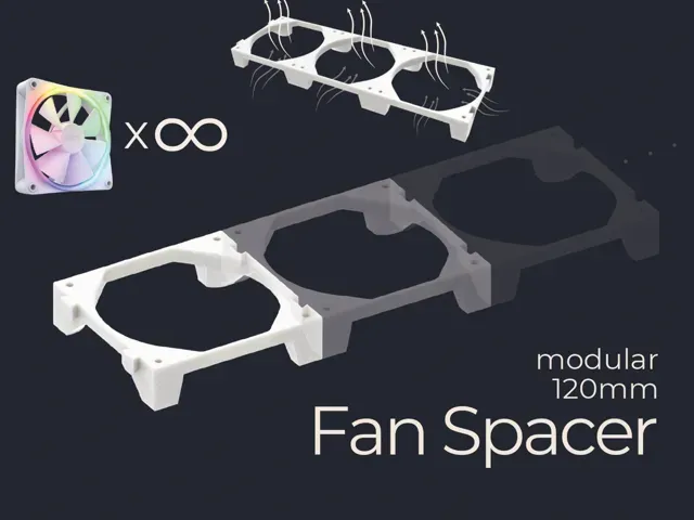 Modular Bottom Fan Spacer - 120mm CASE Cooling Kit