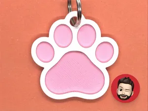 Animals paw keychain