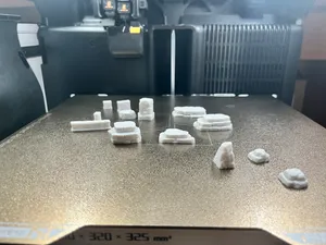 Stone rocks walls for DnD miniatures
