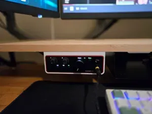 Focusrite Scarlett Solo 4th Gen under desk mount