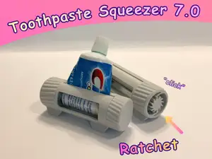 Ratcheted Toothpaste Squeezer 7.0 (Print-in-Place)