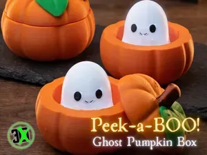 Peek-a-BOO! Ghost Pumpkin Box