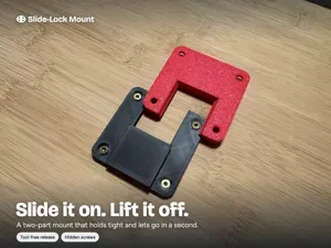 Slide-Lock Mount – Quick-Release Wall Bracket