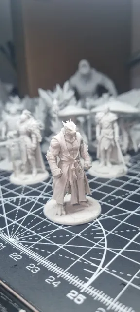Monk Dragonborn D&D Miniature (45mm) — Фото 4 из 12