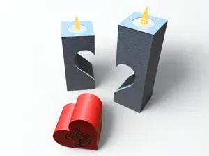 STANDS WITH TEALIGHT / MOTHERSDAY GIFT