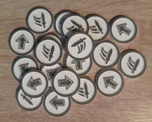 Heroes 3 Board Game - Retaliate/Activation tokens