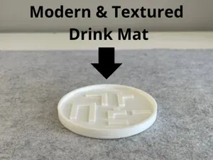 Modern Textured Drink Mat – Geometric Maze Coaster