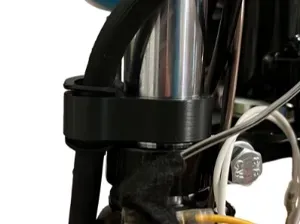 Halter Bremsschlauch / Bowdenzug Telegabel