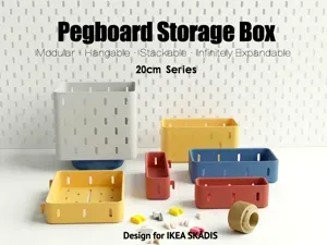 IKEA SKÅDIS Pegboard Style Storage Box (20cm)