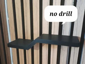 Mensola "a scalino" per pannelli acustici
