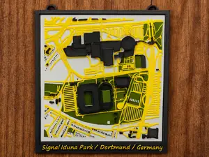 Signal Iduna Park Borussia Dortmund 3D Miniatur