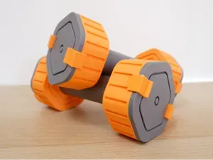 Kids dumbbell set. Adjustable children's weights