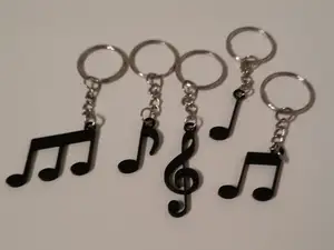 Music Notes Key Chain