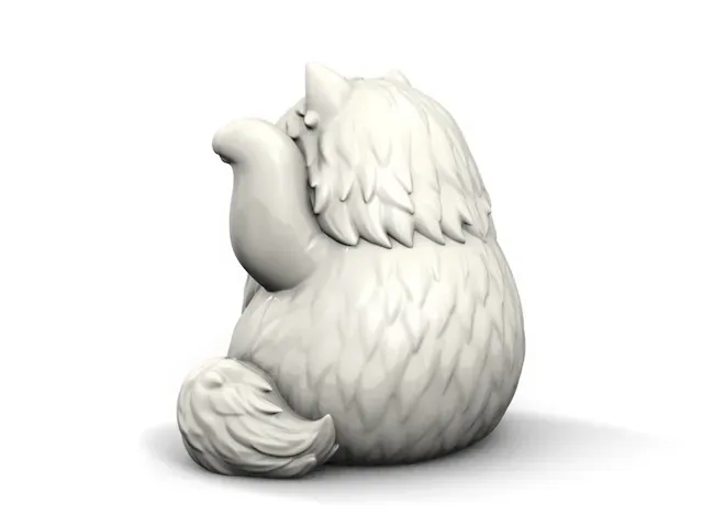Grumpy Fortune Cat | Persian Lucky Desk Companion — Image 6 of 6