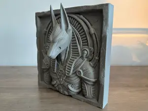 Biomechanical Anubis relief - no support