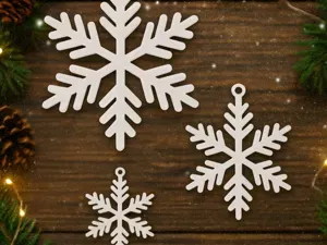 Snowflake Hanging Ornaments–Perfect for Christmas