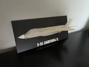 F-35 Lightning ii - Layered Sculpture