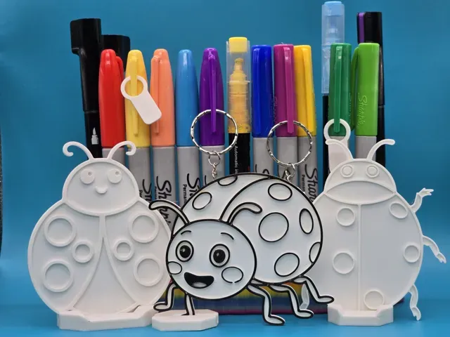 Cute Lady Bug Coloring Pack — Image 3 of 3