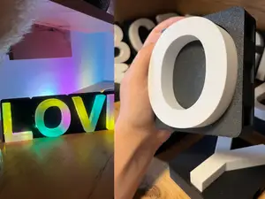 3D Buchstabe „O“ – modular, LED-fähig & A–Z Serie