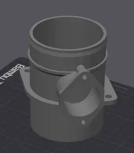 MAF housing for Audi A4 B5 with VW VR6 size intake