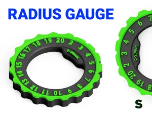 Diameter / Radius Gauge - Metric 2-20mm (S)