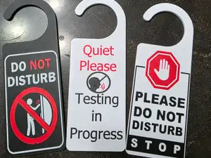 'Do Not Disturb Door' Hangers