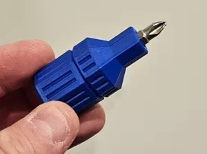 Mini Screwdriver with storage for bits (only 5 cm)