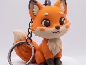 Cuttie Fox Keychain