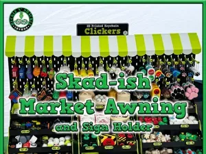 Skad-ish Market Awning and Sign Holder