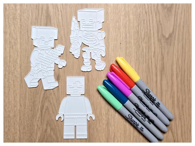 LEG0 Minecraft Brick DIY Coloring — Image 2 of 3
