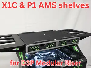 AMS shelf extension for X1C P1S P2S D3P riser