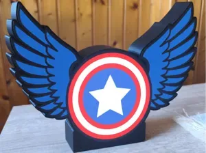 Winged Captain America Lightbox