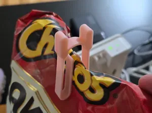 Parametric Bag Clip - Staggered Grip & Custom Text
